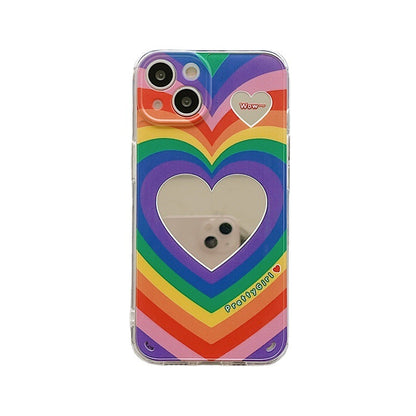 Rainbow Love Mirror Silicone Phone Case 0f96b3be 93b5 4e9f a231 2b78473ddb8f