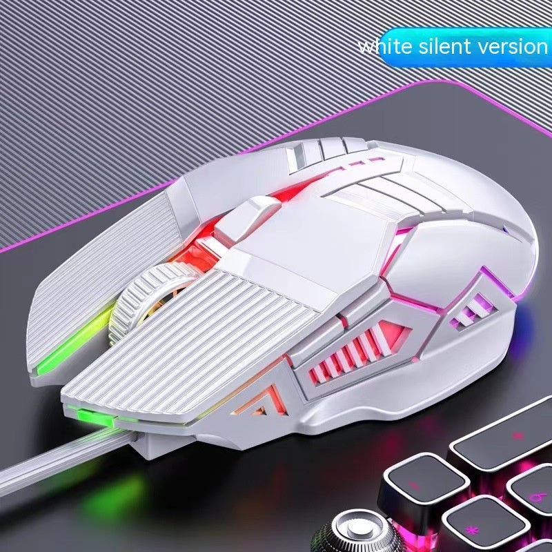 Wired Mouse 6D Colorful Dazzling E-sports Games Office Mute Luminous Mouse - 图片 8