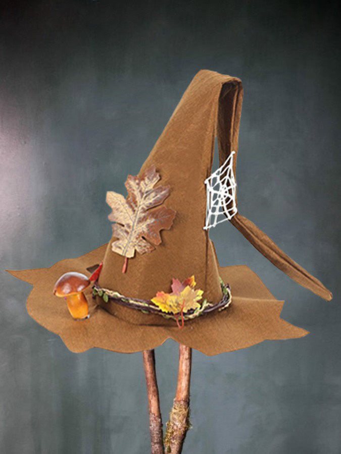 Women Modern Witch Hat Costume Pointed Wool Felt Halloween Party Hats Witch Hat Warm Autumn Winter  Cosplay Props 0fa1567d 90