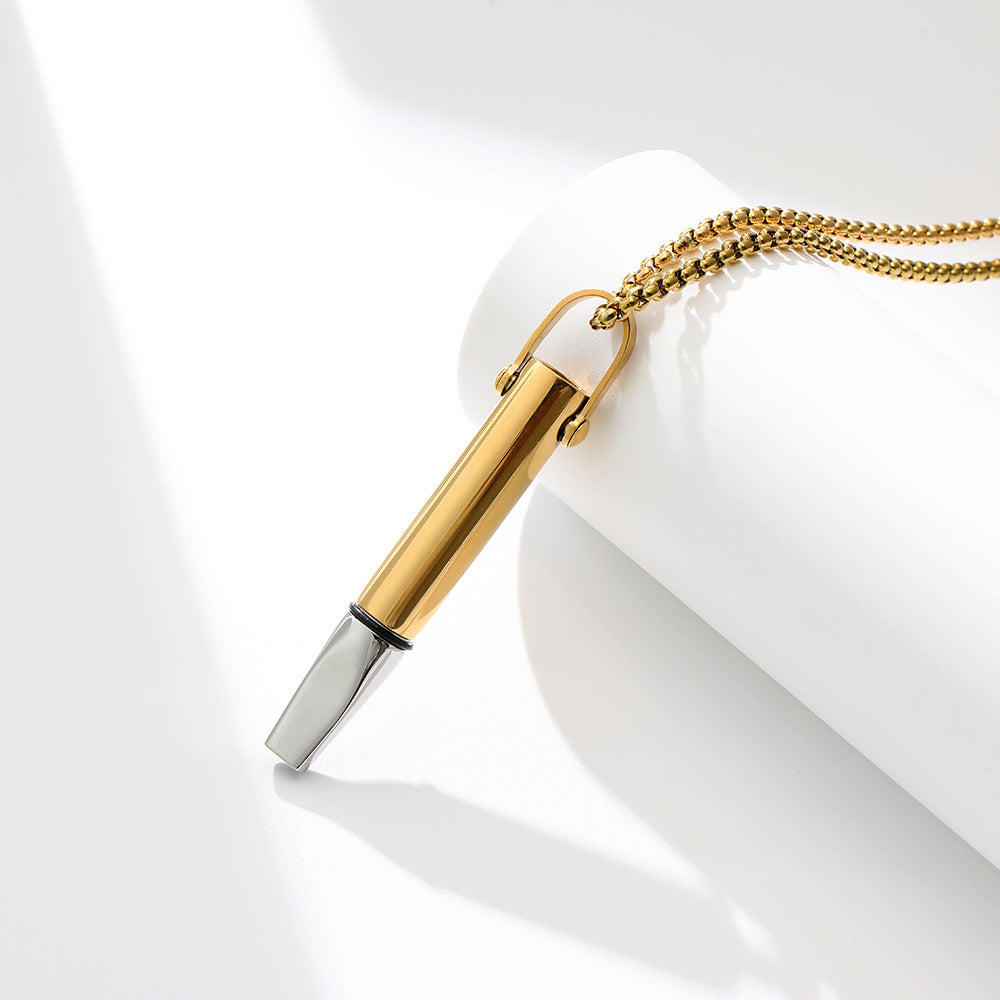 Breathing Resistance Whistle Necklace Round Tube Built-in Cotton Core 0fa816b1 23e0 434a b53c 5341cb669d62