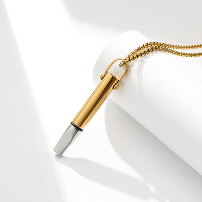 Breathing Resistance Whistle Necklace Round Tube Built-in Cotton Core 0fa816b1 23e0 434a b53c 5341cb669d62
