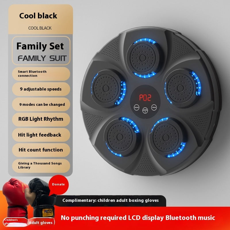 Children's Music Boxing Machine Blue Light Hitting Reaction Boxing Target Intelligent Electronic Wall Target 0faac78e 1264 4f