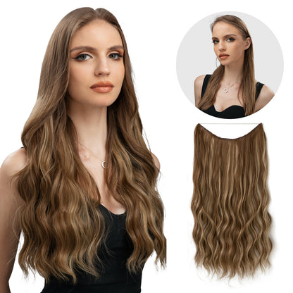 European And American Style Women Corn Curler Fishing Thread Long Curly Hair  Wig 0faf65ee 850d 4901 ba40 da7072f0cec6