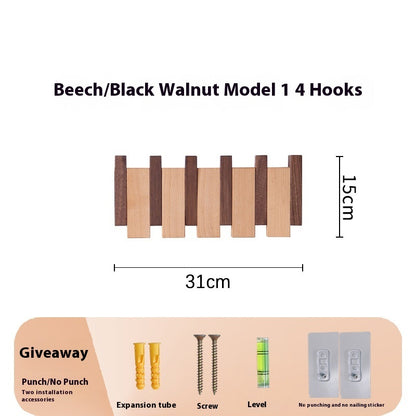 Clothes Hook Wall-mounted Entrance Hallway Hanger Punch-free Solid Wood Creative Keys Clothes 0fb432ce 6371 40b7 8273 1778e3f