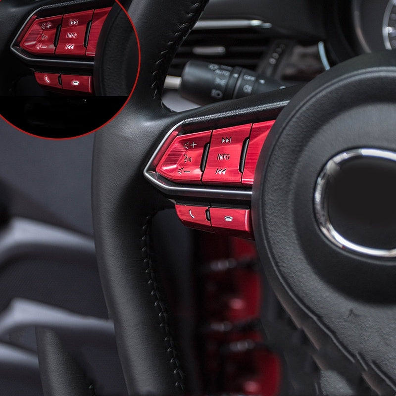 Atz Modified Steering Wheel Transparent Button Aluminum Alloy Decorative Sticker 0fd32ed7 98b3 4307 a7b3 8cfd4b91c02a