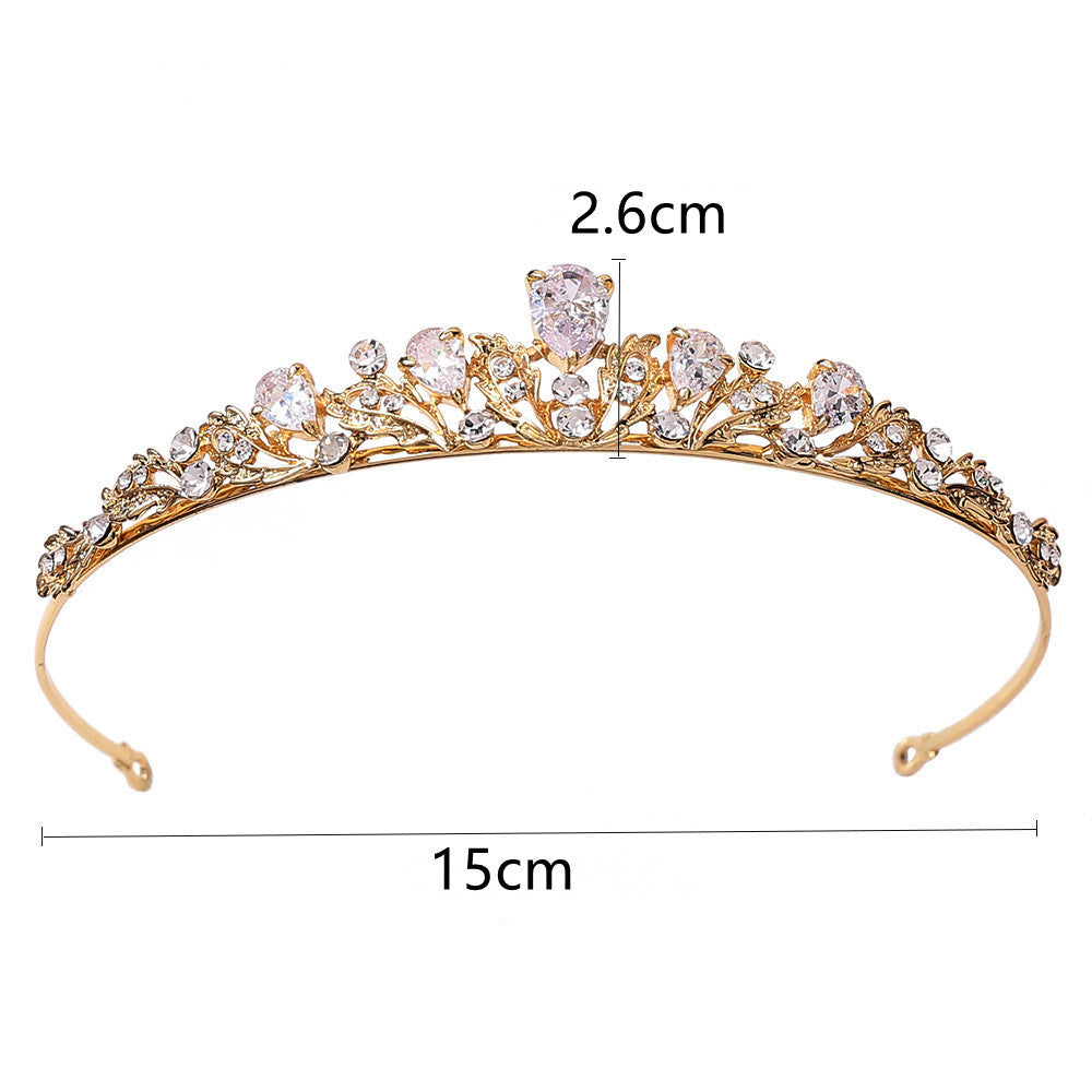 G250 Bridal Alloy Zircon Gaoshi Small Crown Hair Band 0fdb7a63 8e31 49d6 a40c 21ecddd7c94e