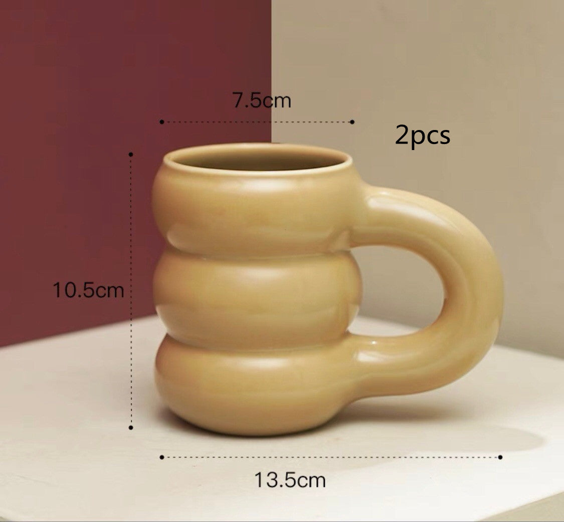 Net Red Water Cup Ceramic Mug Nordic Ins Wind Tire Mug Thick Handle High-Value Mark Mug Home 0ffeb5c2 3ef7 46fa 8b89 0cc6e153