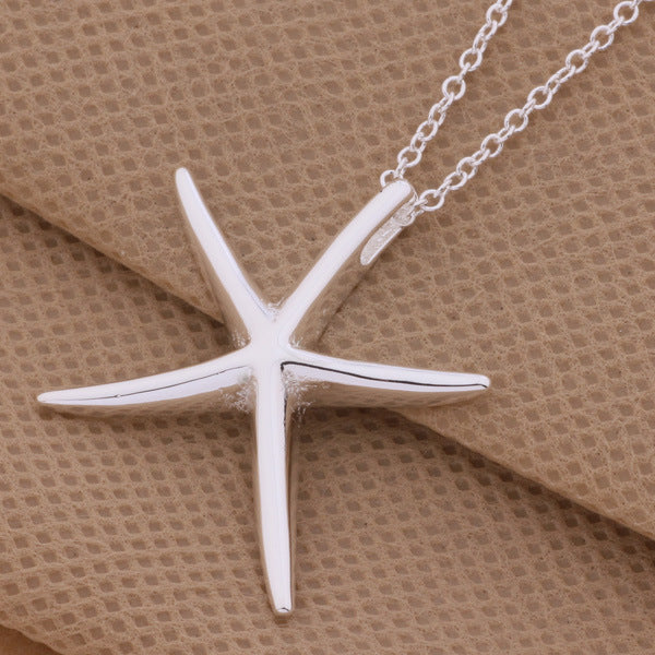 Simple Starfish Necklace 1000690586676