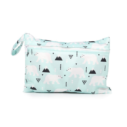 Cartoon printed single zipper small diaper storage bag 1007629691436 df43fa53 59e6 4b57 9f43 76797aa1283a