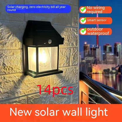 Outdoor Solar  Waterproof Tungsten Induction Garden Wall Lamp 100c8d8e 719d 459c 8a0f e783f46b35c4