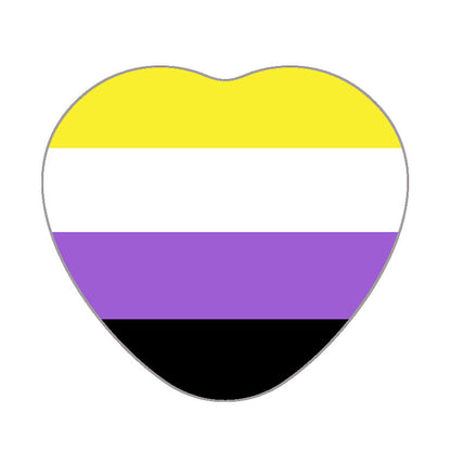 Creative Heart Shaped Rainbow Flag Badge 1010fd4d baf9 443b bac6 fa9b86389ebf