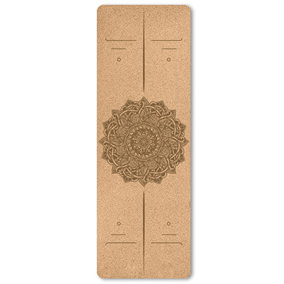 Portable Cork Yoga Non-Slip Exercise Mat Composite Environmentally Friendly TPE 1011157666249