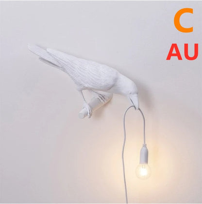 Creative Auspicious Bird Resin Wall Lamp Decoration 10119067062668