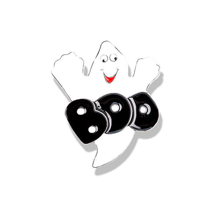 Halloween Brat Broom Pumpkin Head Cartoon Brooch 1014d0c2 f5d8 41a3 bcbc 54e1b8f469e3