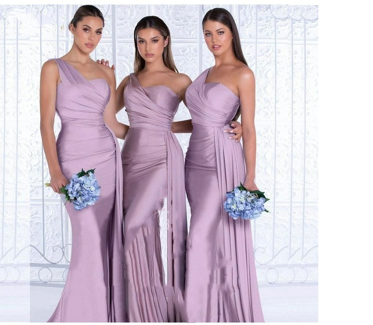 Plus Size Fat MM Mermaid One Shoulder Elegant Wedding Dress 10184ddb 6f3d 40f8 b8fe d12c1de9ced9