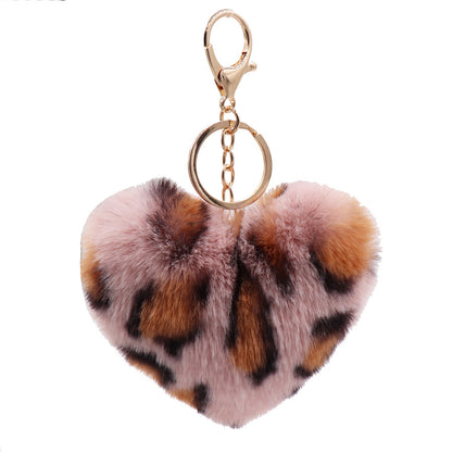 Heart Keychain Fashion Women's Plush 10186736830 1763093638