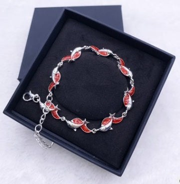 Personality charm dolphin bracelet 1019313647626