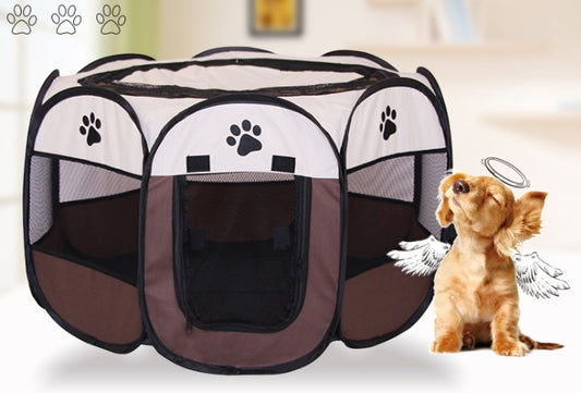 Fast folding octagonal pet fence, 600D Oxford cloth, waterproof and catching cat, dog cage, pet cage 1019661351525