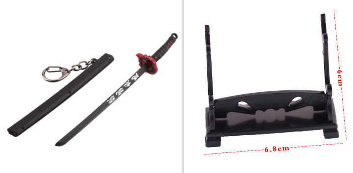 Japanese Wheel Knife With Sheath Sword Weapon Model Metal Keychains 101bf060 c896 4b81 b7b9 b4da6fe3cf40