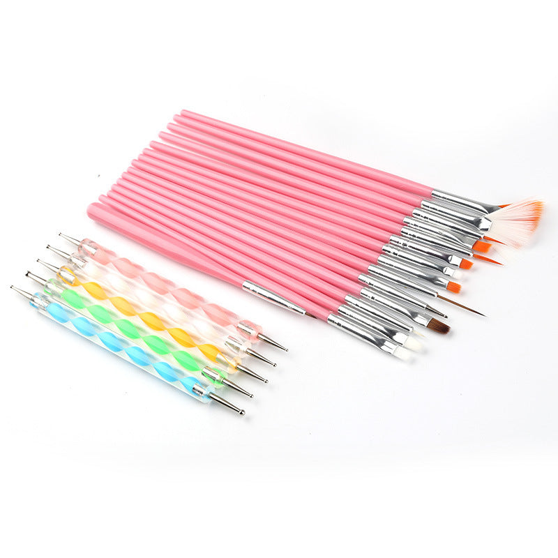Nail Brush 20 Sets Of Color Painting Light Therapy Point Drill Pen 1020225574653