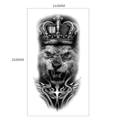 Animal Pattern Tiger Lion Half Arm Water Transfer Imitation Tattoo 1020c593 3cb5 4485 b61e 3970f7fd401d