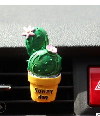 Car Air Freshener Plants Perfume Vent Outlet Air Conditioning Fragrance Clip Cute Creative Ornaments Interior Auto Accessorie