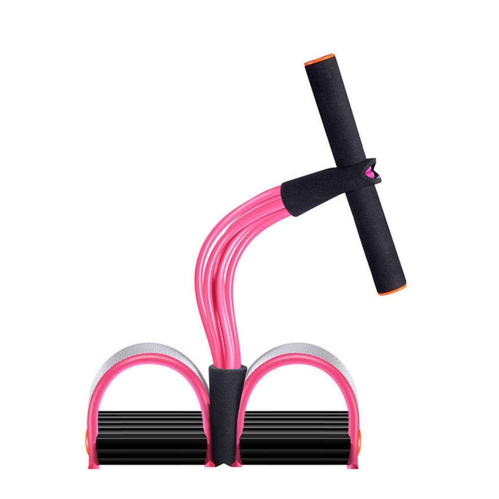 Natural Latex Foot Pedal Elastic Pull Rope with Handle Fitness Equipment Bodybuilding Expander 1022608074142