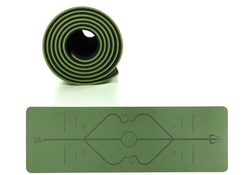 TPE Yoga Mat Non Slip Carpet Environmental Fitness 183*61cm 10241698523925