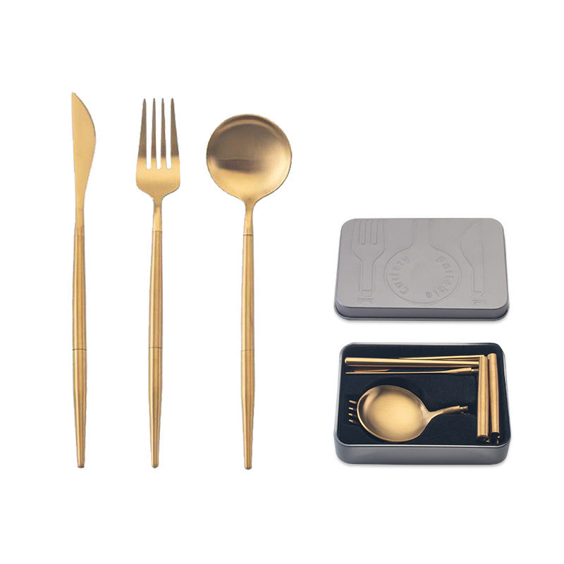stainless steel portable cutlery set 1024558478887