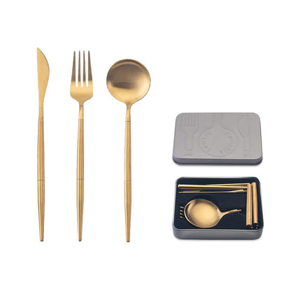 stainless steel portable cutlery set 1024558478887