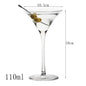 Creative glass cocktail glass