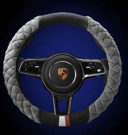 Universal Car Steering Wheel Cover Winter Decoration Cute 38cm Plush Footprint Auto Automobile Vehicle Steering Wheel Protect
