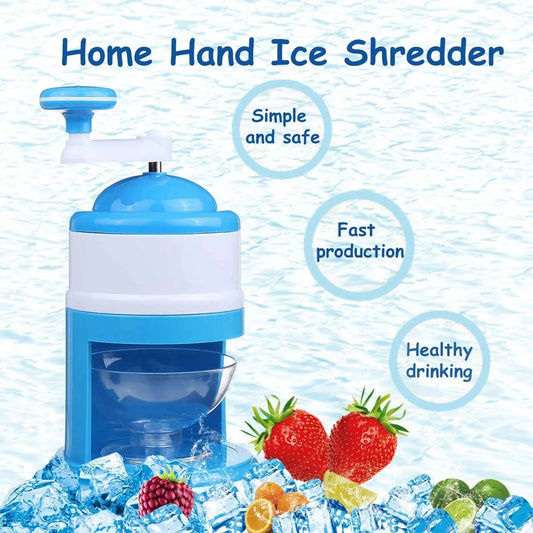 Kitchen Manual Household Mini Smoothie Shaved Ice Machine Hand Ice Breaker 1037288028498