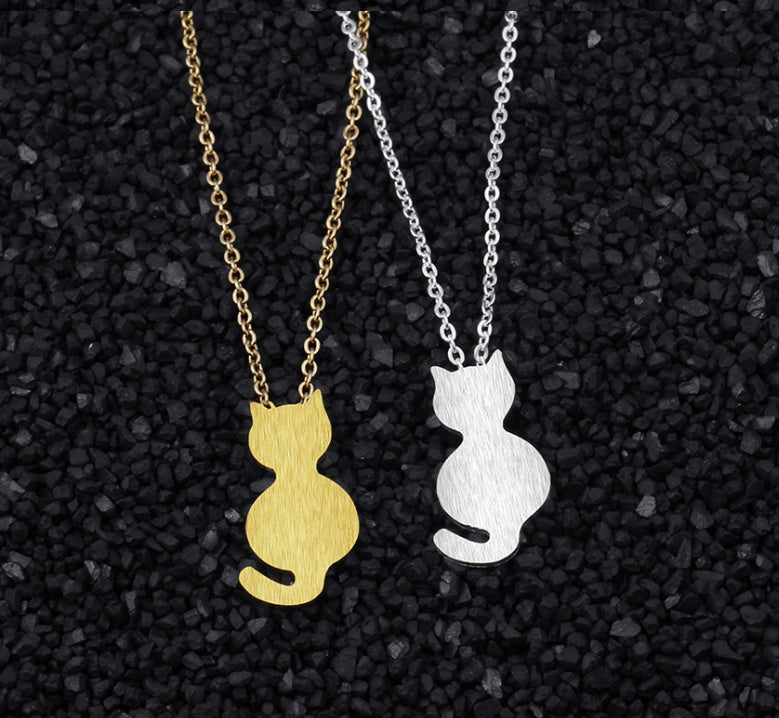 Plating alloy women's necklace trend fashion pet cat necklace 1041469969934