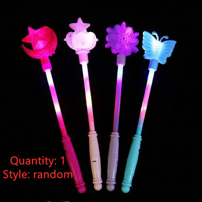Luminous wand children''s magic wand concert props fluorescent wand floor stand luminous toys pop up fairy wand night light 1