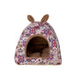 Pet Kennel House Winter Warm Rabbit Ears Cat Litter Pad Closed Yurt 104275169951278