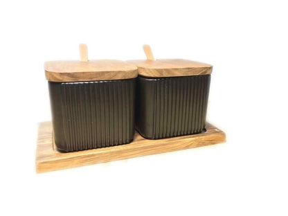 Household Seasoning Box Ceramic Seasoning Jar Set 1043500630540
