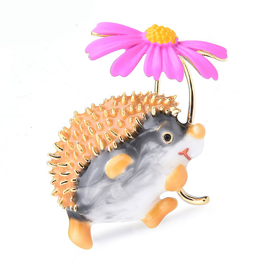 Little hedgehog brooch 1048233500064