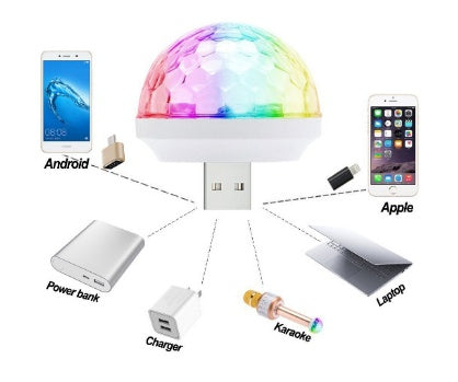 Light Stage Effect USB 5V Disco Ball DJ Party Holiday Lighting Christmas Projector 1049164710715