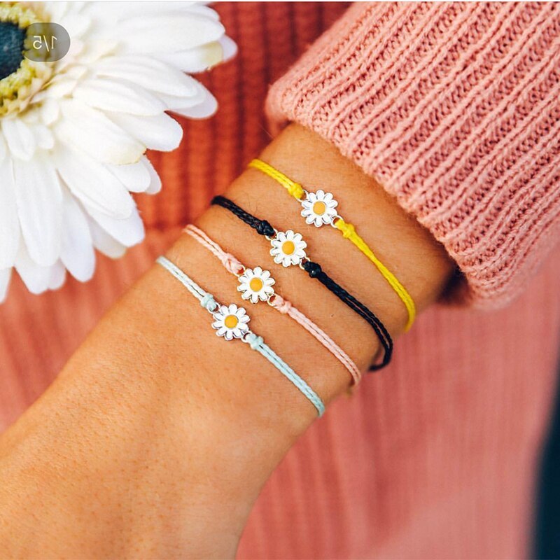 Woven Sunflower Bracelet 1050738646514