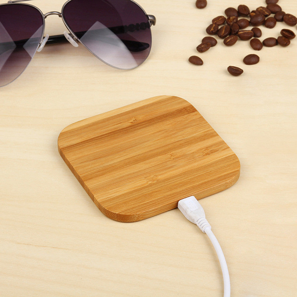 Wooden Bamboo 5W Wireless Charger 1054690456895