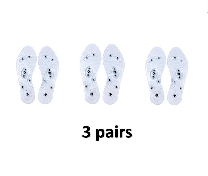 Magnet Magnetic Plus Elastomer Transparent Silicone Massage Insole Health Massage Insole Magnetic Therapy Anti-fatigue 105469