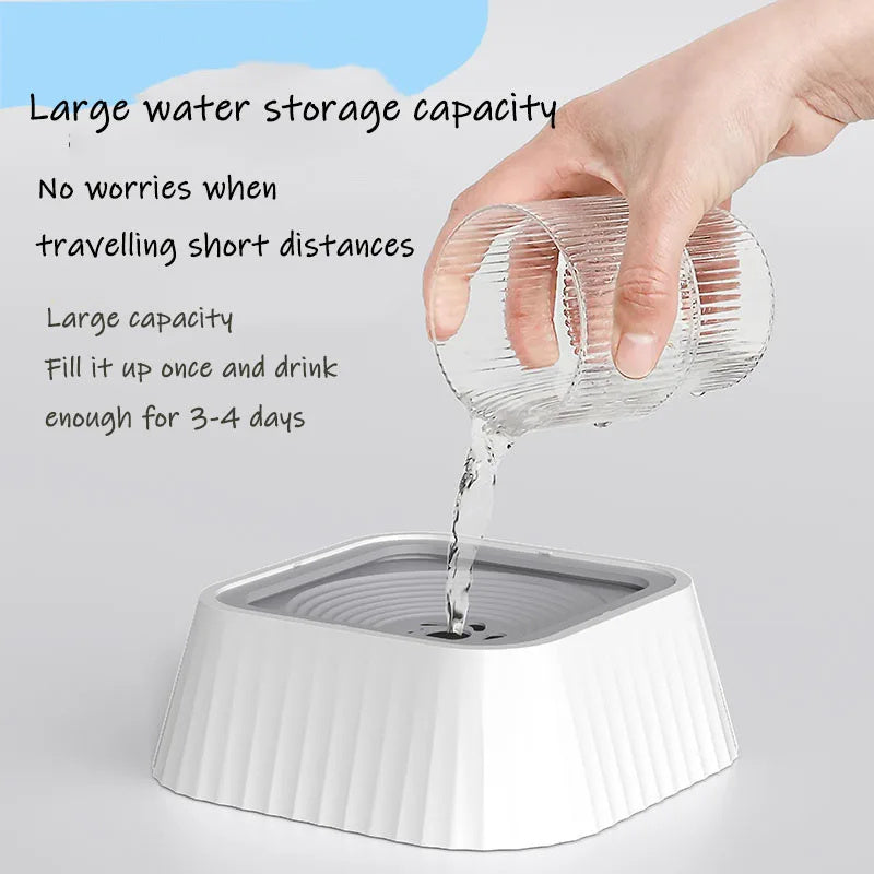 Pets Dog Cat Bowl Floating Bowl Water Drinker Not Wet Mouth Splash Water Portable Dog Bowl Not Sprinkler Pet Drinking Bowl Cu