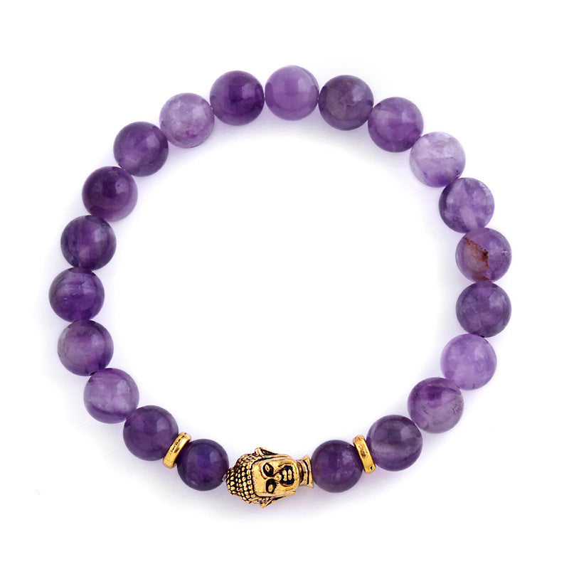 Natural Amethyst Buddha Head Bracelet Amethyst Stone Bead Bracelet 1055035264962 647fa6ef 17c2 461d abc6 ac39fa8581c3