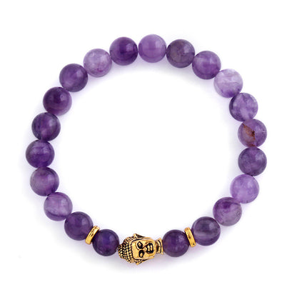 Natural Amethyst Buddha Head Bracelet Amethyst Stone Bead Bracelet 1055035264962 647fa6ef 17c2 461d abc6 ac39fa8581c3