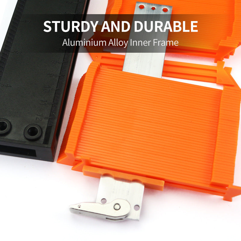 5 10 Inch Contour Gauge Template Plastic Measuring Contour Gauge Duplicator Tiles Edge Shaping Measure Ruler Measuring Tool - 图片 4