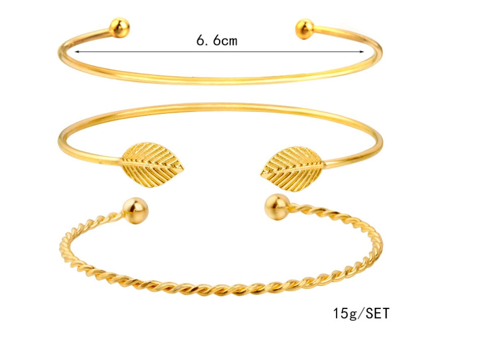 Modyle   Gold Color Crystal Wedding Bracelets Set CZ Stone Heart Bracelets Bangles For Woman 1059883864090
