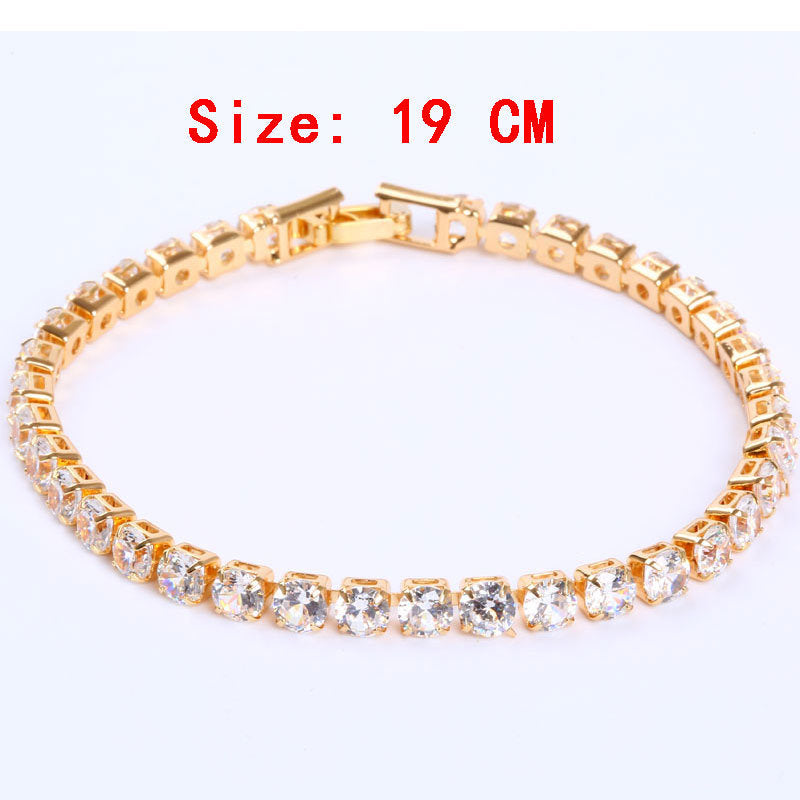 Row drilled zircon bracelet bracelet 1059975023486