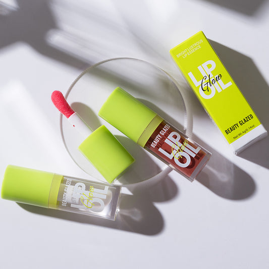 Moisturizing And Nourishing Lip Lacquer Transparent Oil Doodle Glass
