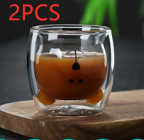 3D Double Layer Lovely Panda Cup Skull Wine Cup - HD Wireless Product #29